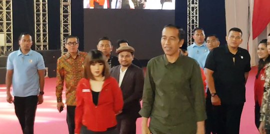Jokowi Hadiri Ulang Tahun PSI Ke-empat