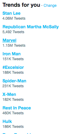 tagar meninggalnya stan lee puncaki trending topic