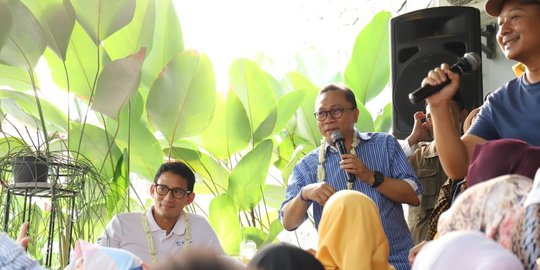 Kampanye Bareng Zulkifli di Riau, Sandiaga Puji Semangat Kader PAN