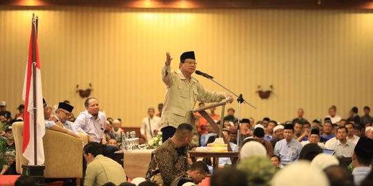 Prabowo ke Relawan di Solo: Tampang Sopan, Baik, Pejuang