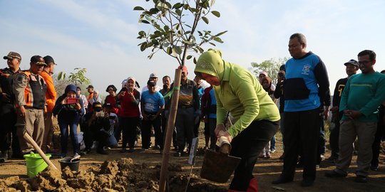 Cara Walikota Risma Minimalisir Dampak Gempa di Surabaya