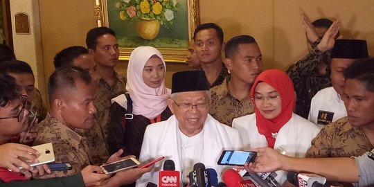 Ma'ruf Amin Bantah Prabowo: Enggak Ada Ancaman ke Elit