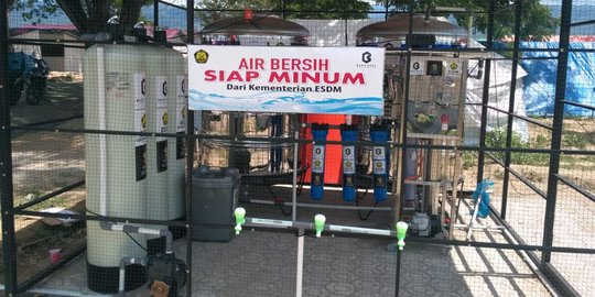16.975 Pengungsi Korban Gempa Sulteng Nikmati Bantuan Air Bersih