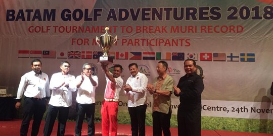 Diikuti 2352, Batam Golf Adventures 2018 Sukses Pecahkan Rekor MURI