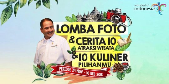 Yuk Ikut Lomba Foto dan Cerita Atraksi Wisata, Total Hadiah Rp130 Juta