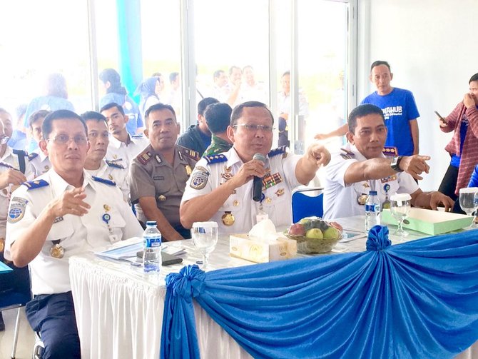 kunjungan unit pelaksana penimbangan kendaraan bermotor uppkb way urang lampung selatan