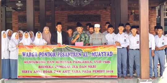 Pimpinan Ponpes di Solo Deklarasi Pemilu Damai