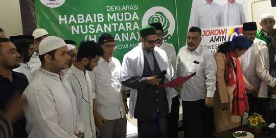 Habib Muda Nusantara Deklarasi Dukung Jokowi-Mar'uf Amin