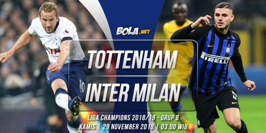 Data dan Fakta Liga Champions: Tottenham vs Inter Milan