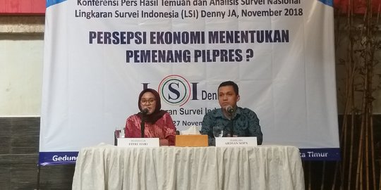LSI Denny JA: 70,3% Responden Nilai Ekonomi Indonesia Sedang dan Baik