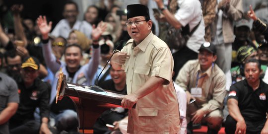 Survei Median Ungkap Penyebab Utama Elektabilitas Prabowo Kalah dari Jokowi