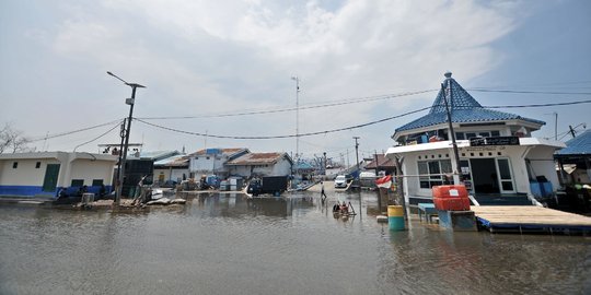 Banjir Rob Genangi Muara Baru