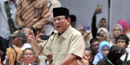 Prabowo Sebut Korupsi di Indonesia Seperti Kanker Stadium 4