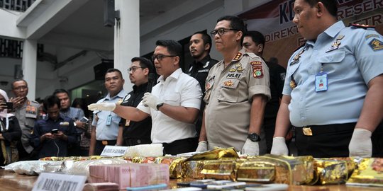 Polisi Bongkar Penyelundupan 50 Kg Sabu Jaringan Internasional