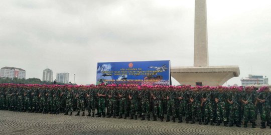 Kapolri dan Panglima TNI Apel Bersama Jelang Natal, Tahun Baru dan Pilpres