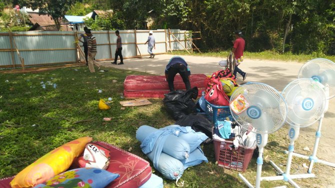 rumah ambruk dekat dengan galian tambang kaltim