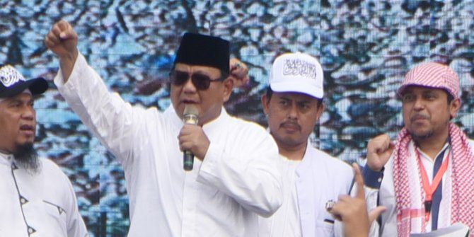 Prabowo Berduka Peserta Aksi Reuni 212 Ada yang Meninggal Dunia