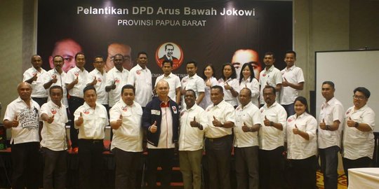 Resmikan Kepengurusan, Relawan ABJ Optimis Jokowi-Ma'ruf Menang Telak di Papua