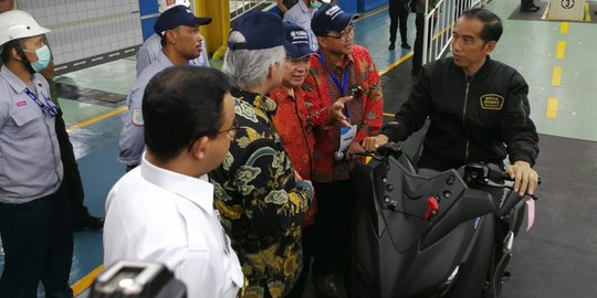 Presiden Jokowi Lepas Ekspor Motor Yamaha Ke-1,5 Juta Unit