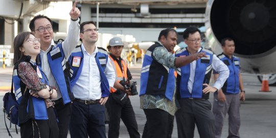 Sistem Penanganan Pesawat di Bandara Soekarno-Hatta Dilirik Singapura