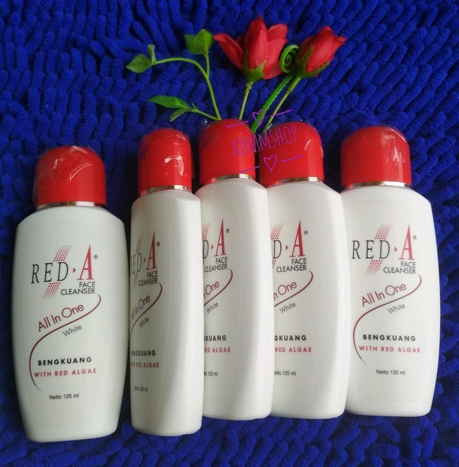 red a face cleanser all in one bengkuang