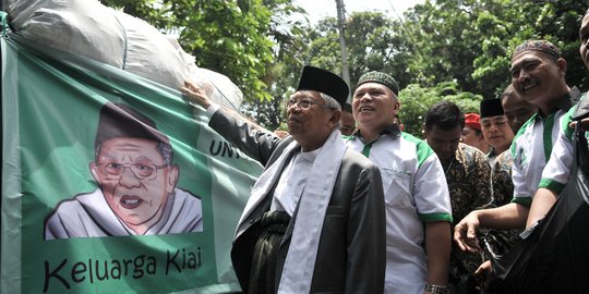 Ini Penyebab Ma'ruf Amin Terjatuh Hingga Kakinya Terkilir