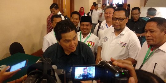 Erick Thohir Sebut Elektabilitas Jokowi Stagnan Karena Ma'ruf Belum Kampanye