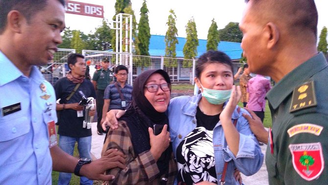 keluarga korban penembakan di papua