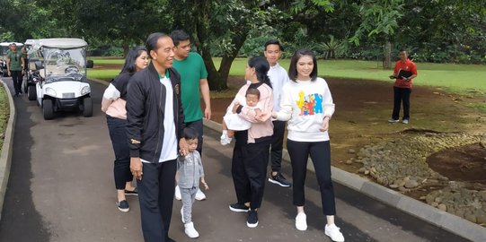 Jokowi dan Terawan Terawati Merah Putihkan Kebun Raya Bogor