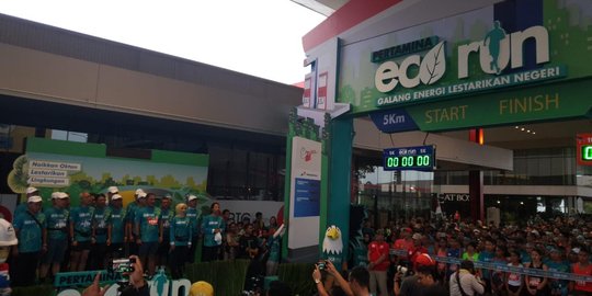 Peduli Lingkungan, 7.500 Pelari Ramaikan Pertamina Eco Run 2018
