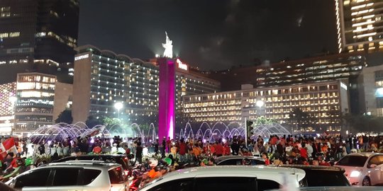 Persija Juara Liga 1, Jakmania Kumpul di Bundaran HI