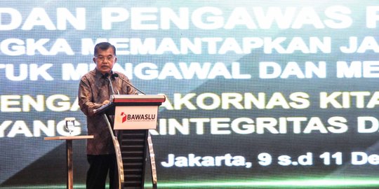 Wapres JK Ibaratkan Pemilu Pertandingan Badminton, Bawaslu Sebagai Wasit