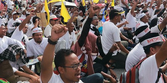 Ribuan Warga Malaysia Unjuk Rasa Tolak Penghapusan Hak Keistimewaan Ras Melayu