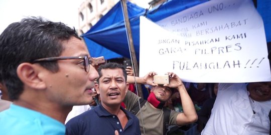 Kunjungi Pasar Kota Pinang, Sandiaga Uno Disuruh Pulang