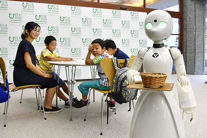 Image result for image Kafe di Jepang Gunakan Pelayan Robot agar Kaum Difabel bisa Tetap Bekerja