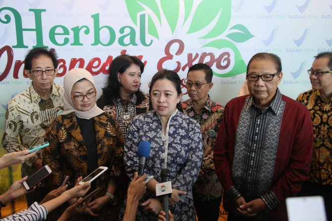 menko pmk puan maharani canangkan gerakan umkm jamu berdaya saing dan herbal indonesia expo 2018