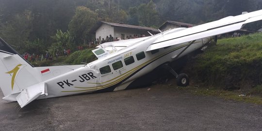 Terhalang Kabut, Pesawat Alfa Trans Tergelincir di Mamberemo Raya Papua