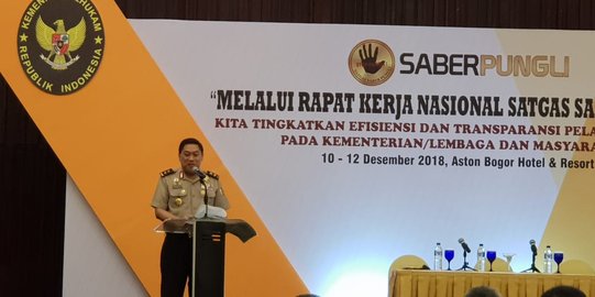 Satgas Saber Pungli Lakukan OTT 8.424 Kasus dalam Dua Tahun