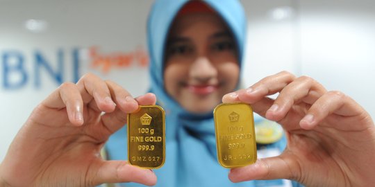 Harga Emas Hari Ini Dibuka Turun Rp 3.000 Menjadi Rp 656.000 per Gram