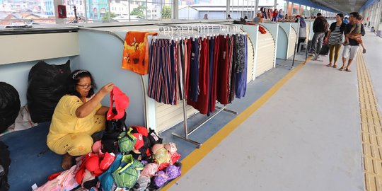 Nongkrong di Bawah Skybrigde, Delapan 'Opang' Diangkut Petugas Dishub