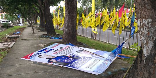 Bendera Demokrat Dirusak, Timses Duga Ada yang Mau Adu Domba SBY dengan Jokowi