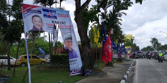Polisi Dalami Motif Perusakan Baliho SBY dan Bendera Demokrat di Riau