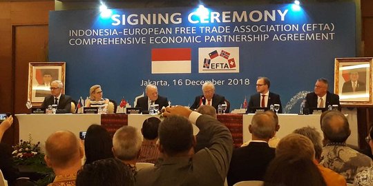 Resmi, Indonesia-EFTA Tandatangani Perjanjian Kemitraan Ekonomi Komprehensif