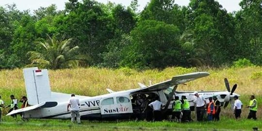 Pesawat Susi Air Tergelincir di Bandara Binuang Kalimantan Utara