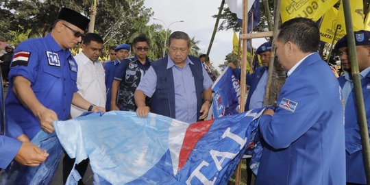 SBY Pimpin Rapat Demokrat Bahas Ucapan Wiranto Soal Pengerusakan Atribut