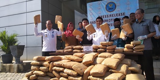 Ganja 335 Kg asal Aceh Tujuan Tangerang Disembunyikan di Mesin Kopi