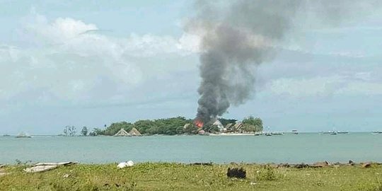 Kebakaran di Pulau Umang, 3 Pondok, 1 Aula dan Genset Hangus