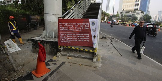 Malam ini, JPO Tosari Dirobohkan, Lalu Lintas Dialihkan