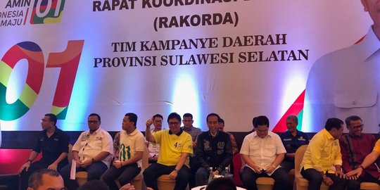 Jokowi & Ketum Golkar Hadiri Konsolidasi Pemenangan Pilpres Di Sulsel
