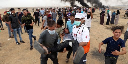Militer Israel Tembak 3 Warga Palestina yang Gelar Protes di Jalur Gaza